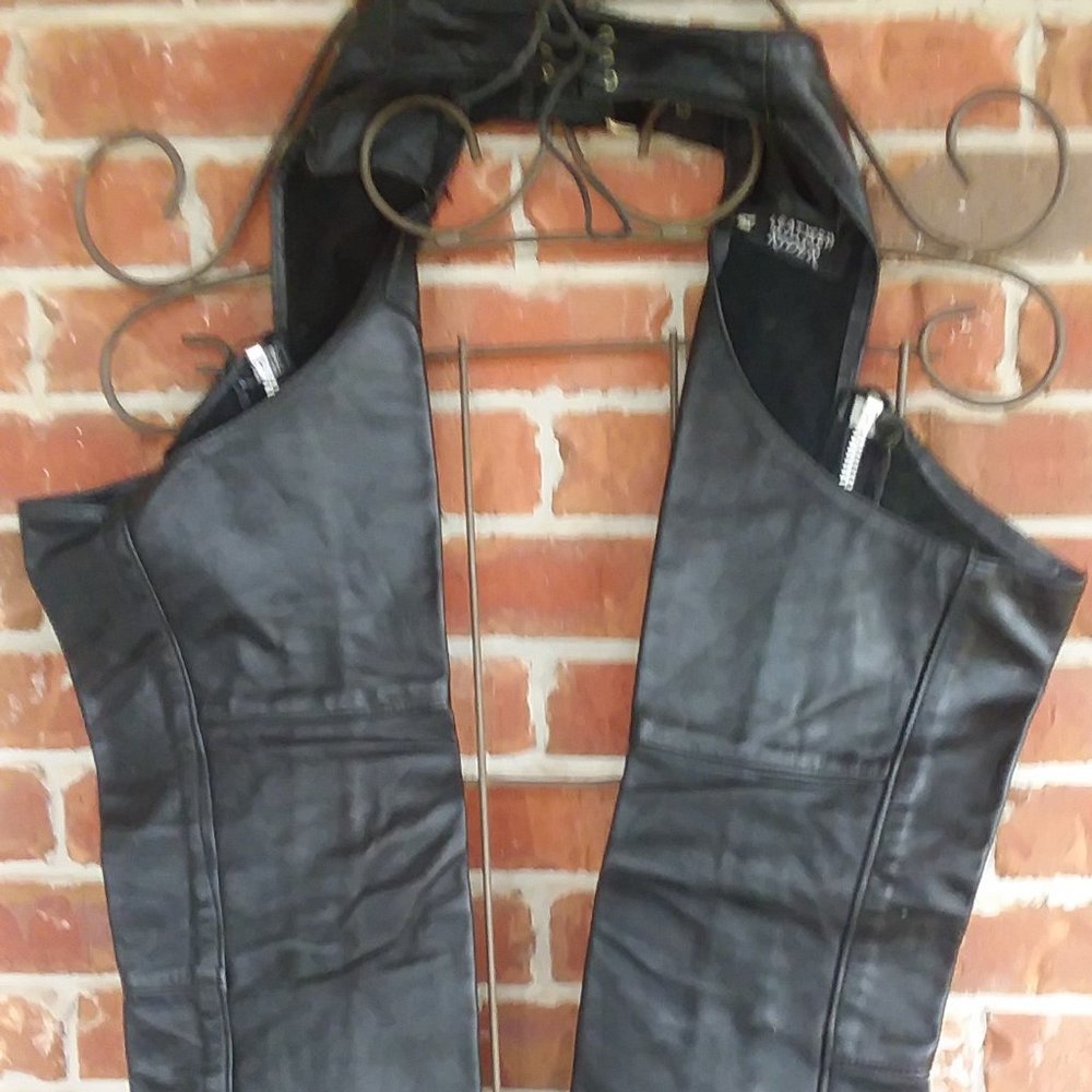 Women's XS LeatherRider Fringed Chaps